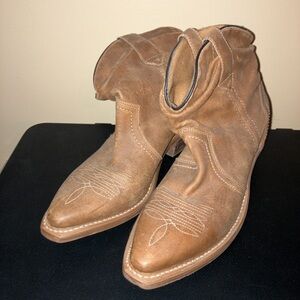 Sage Brand Booties, super soft and comfy US Made Brown Leather Boots